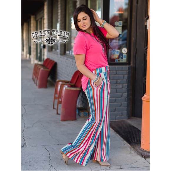 •Crazy Train Tandy Ten Palazzo Pants• - Picture 2 of 7